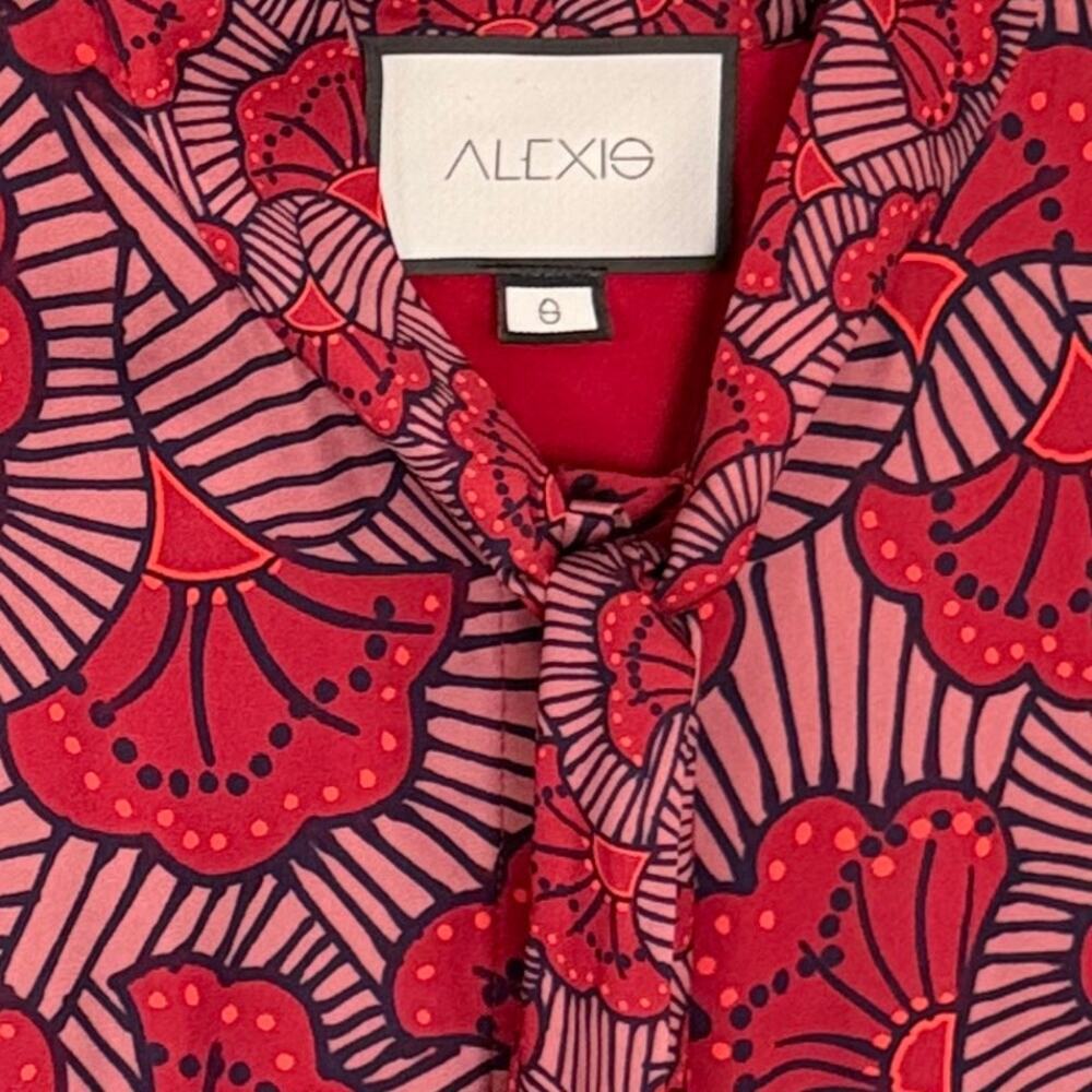 Alexis Elizavetta Mini Dress in Red Floral Fan S - Picture 4 of 5